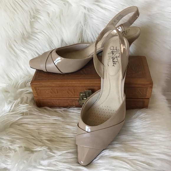 LifeStride Kerra Women's Slingback Taupe Dress Heels size 8.5 - Picture 2 of 7
